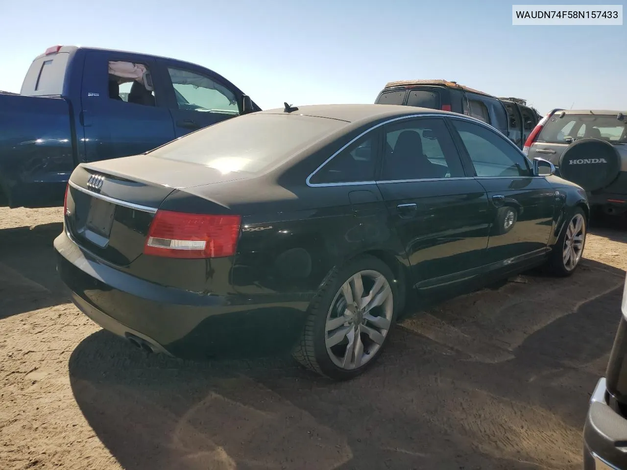 2008 Audi S6 Quattro VIN: WAUDN74F58N157433 Lot: 73305654