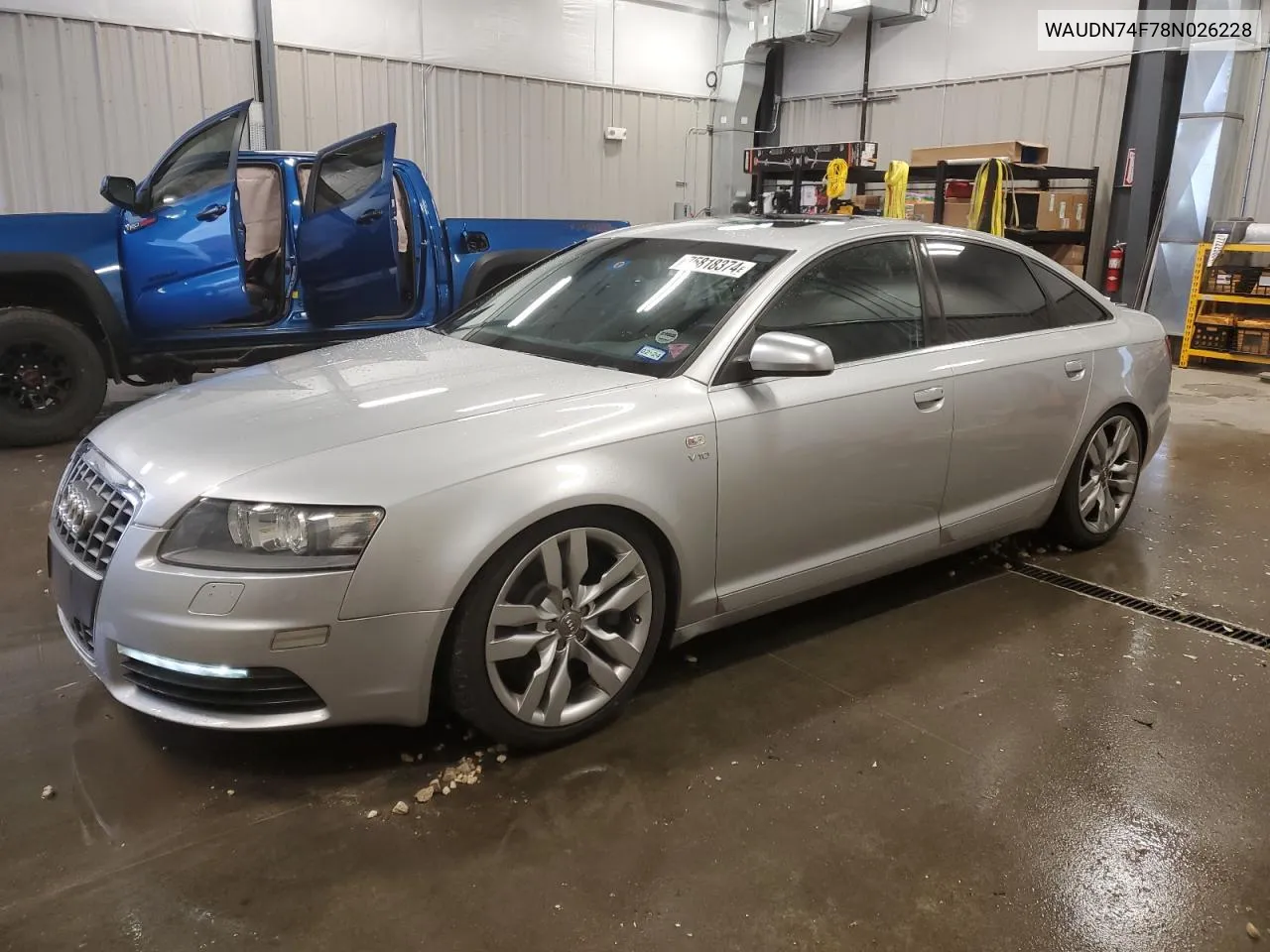 2008 Audi S6 Quattro VIN: WAUDN74F78N026228 Lot: 75818374