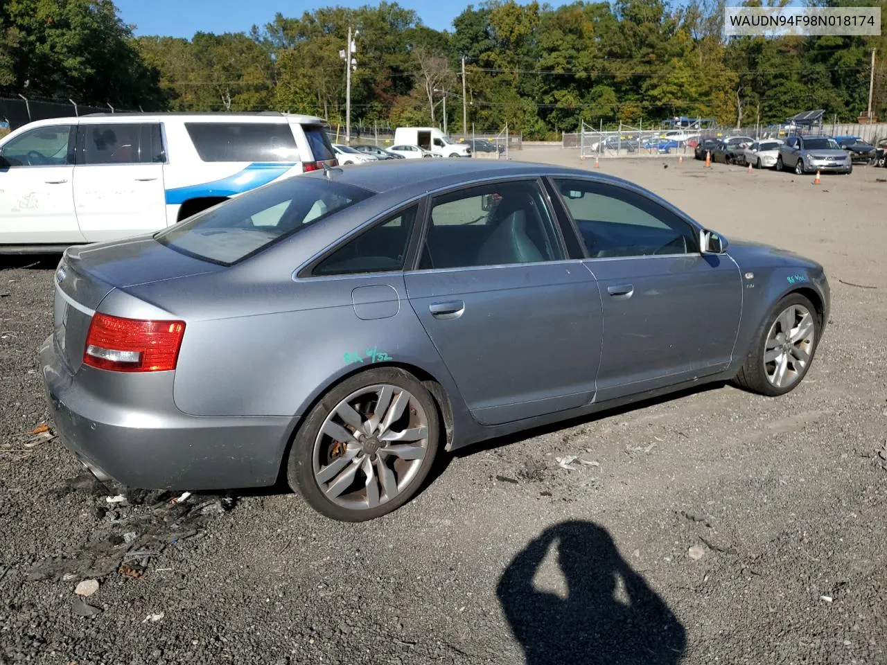 WAUDN94F98N018174 2008 Audi S6 Quattro