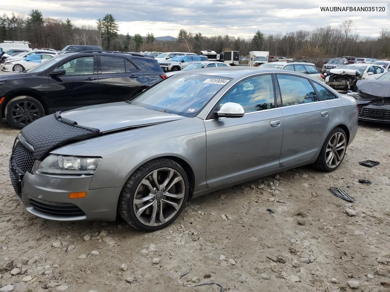 2010 Audi S6 Prestige VIN: WAUBNAFB4AN035120 Lot: 79269094