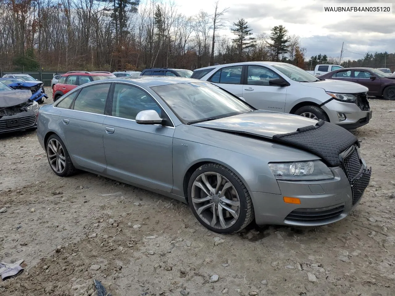 2010 Audi S6 Prestige VIN: WAUBNAFB4AN035120 Lot: 79269094