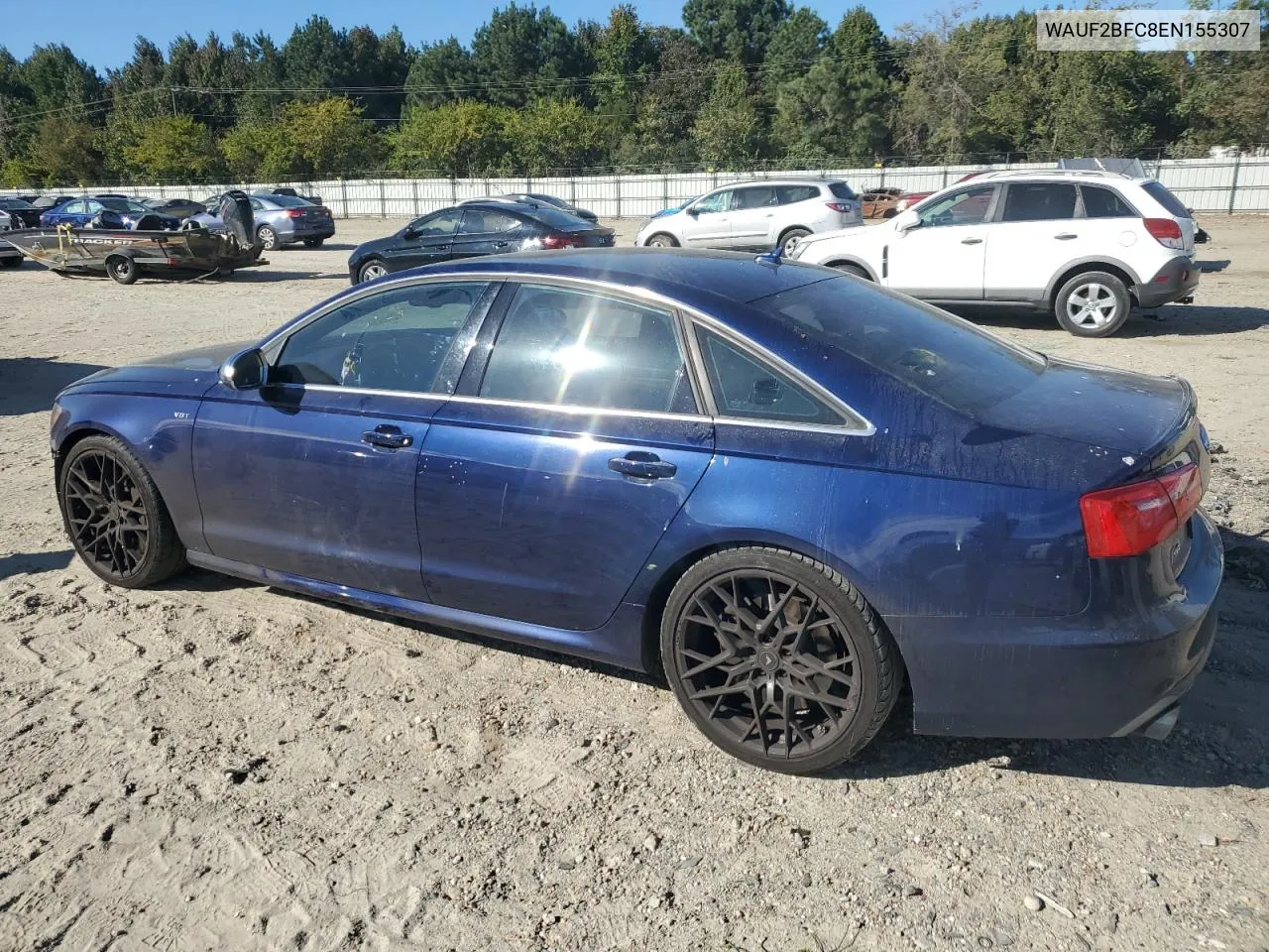 2014 Audi S6 VIN: WAUF2BFC8EN155307 Lot: 76263534