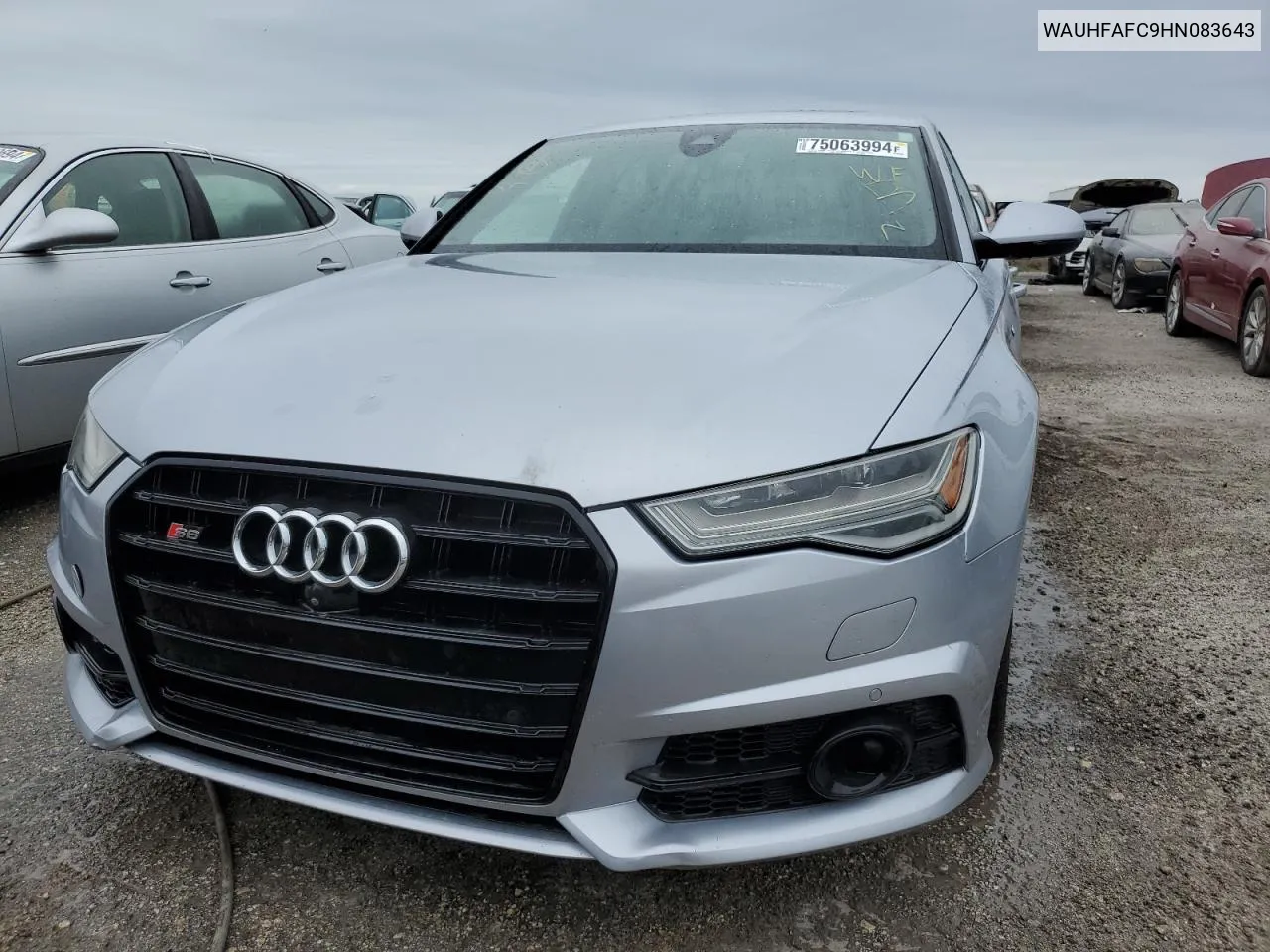 2017 Audi S6 Prestige VIN: WAUHFAFC9HN083643 Lot: 75063994