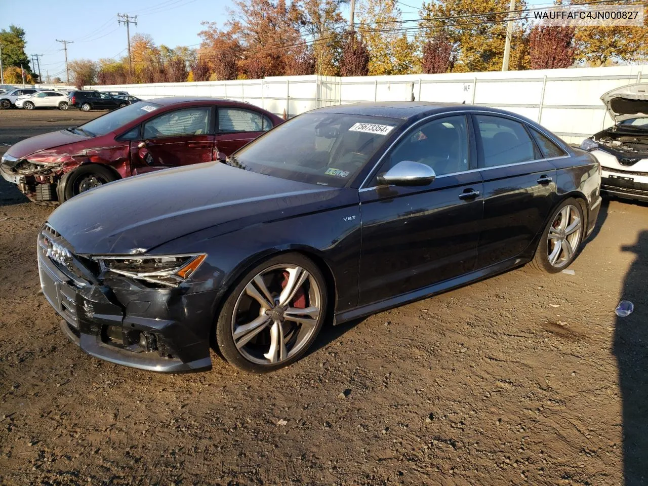 2018 Audi S6 Premium Plus VIN: WAUFFAFC4JN000827 Lot: 75673354