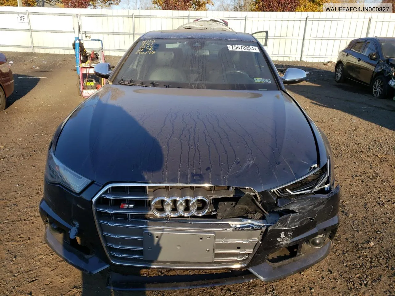 2018 Audi S6 Premium Plus VIN: WAUFFAFC4JN000827 Lot: 75673354