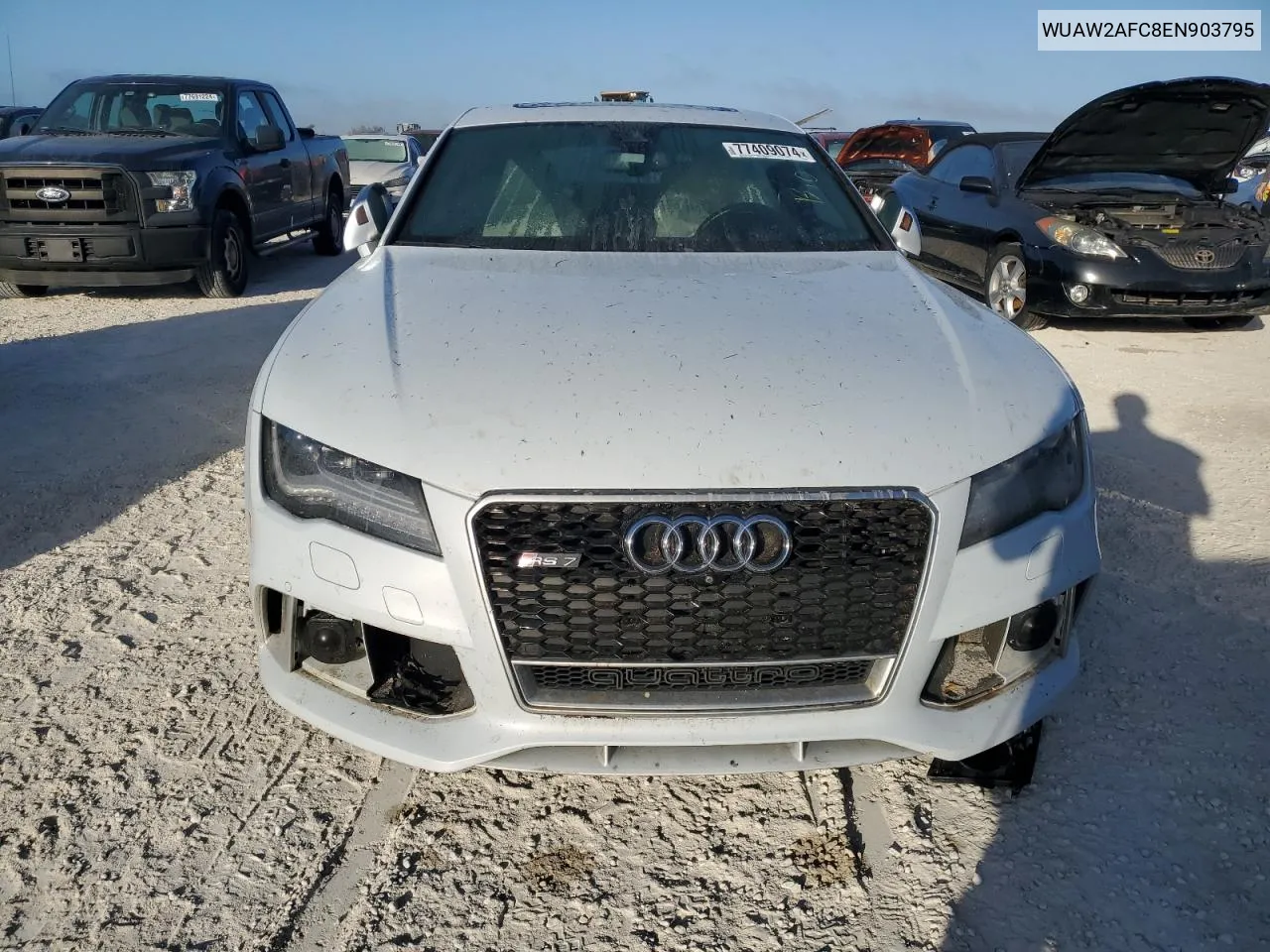 2014 Audi Rs7 VIN: WUAW2AFC8EN903795 Lot: 77409074