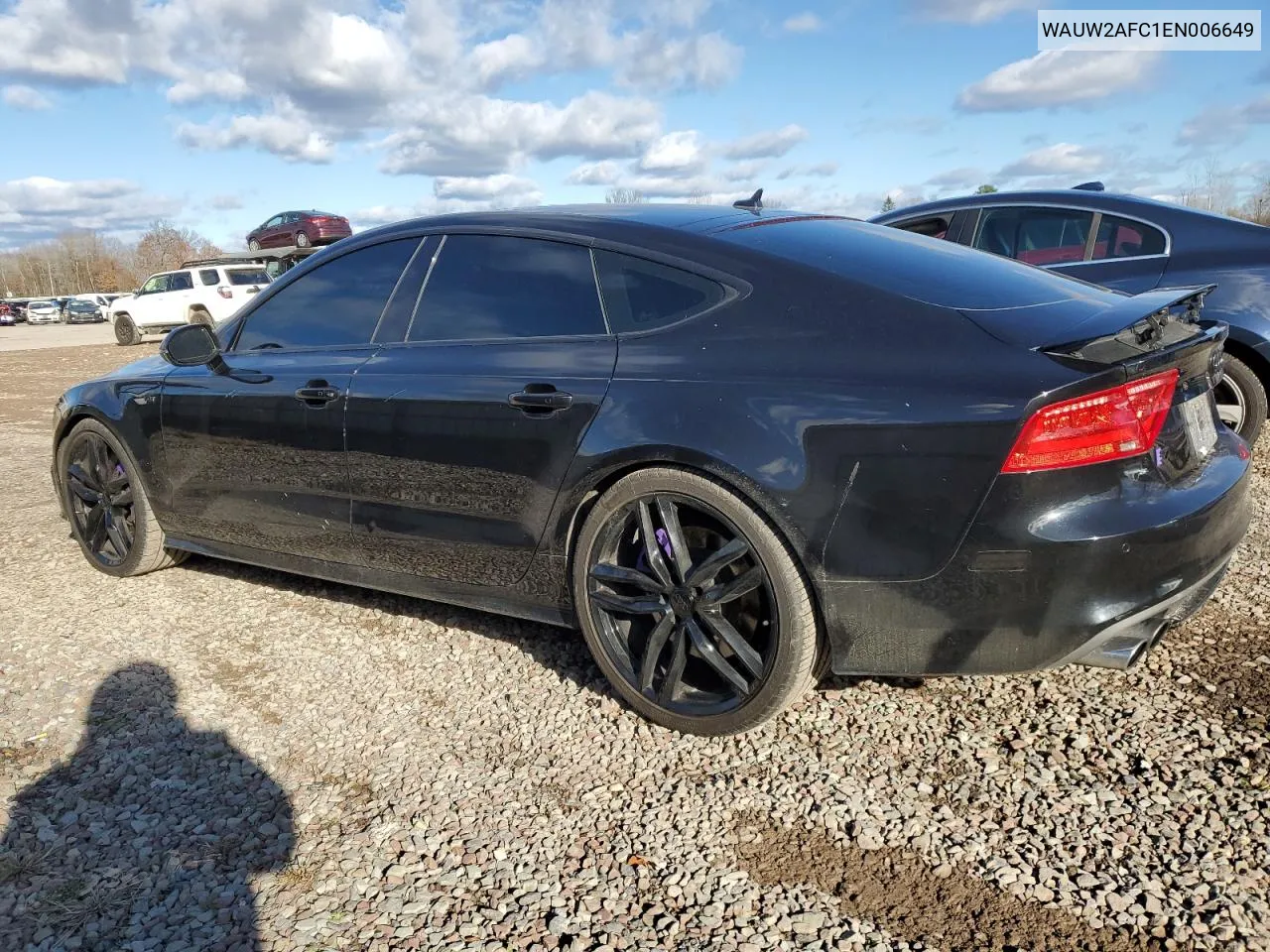 2014 Audi S7 Premium VIN: WAUW2AFC1EN006649 Lot: 80269974