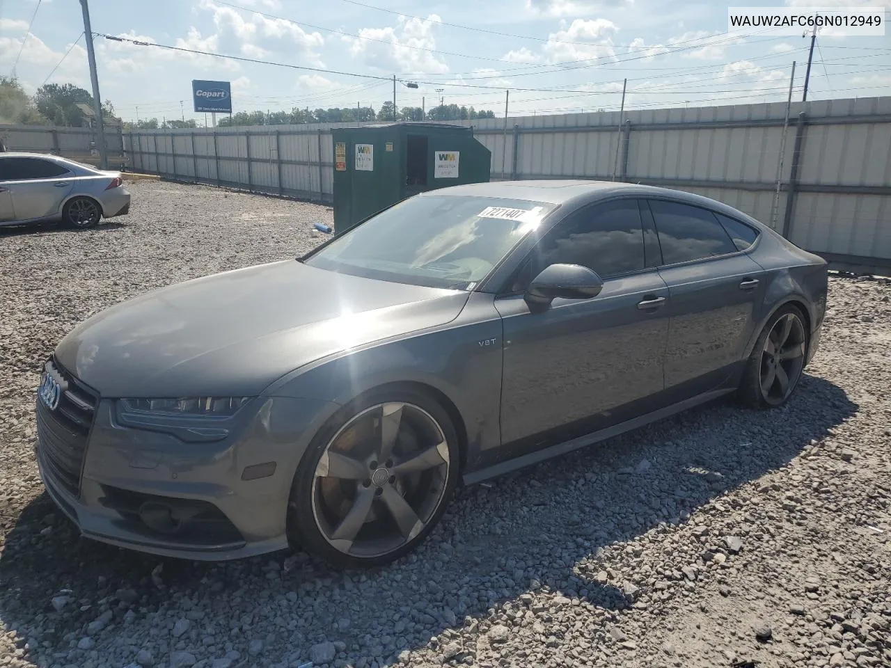 WAUW2AFC6GN012949 2016 Audi S7 Prestige