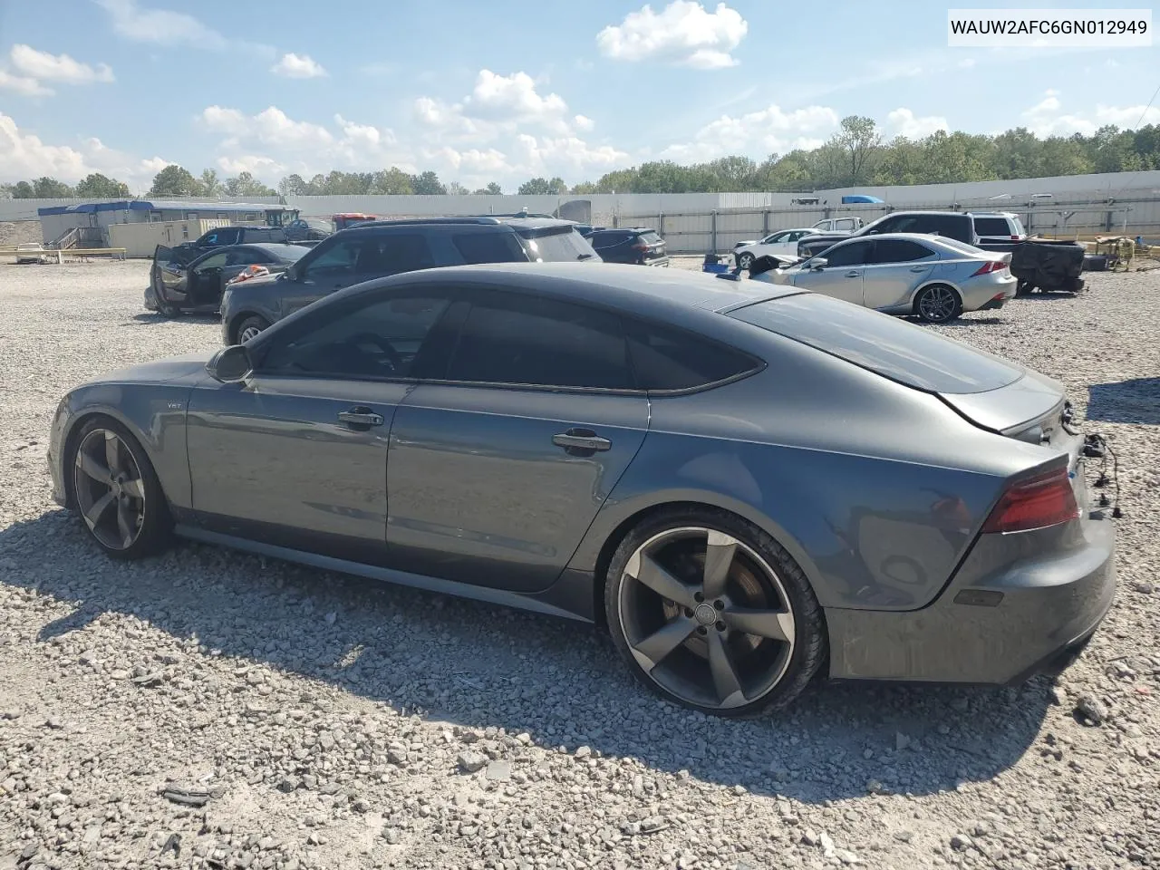 WAUW2AFC6GN012949 2016 Audi S7 Prestige