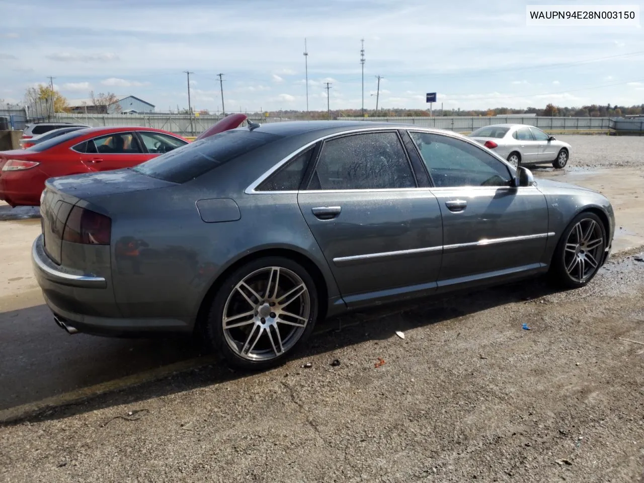 2008 Audi S8 Quattro VIN: WAUPN94E28N003150 Lot: 78130114