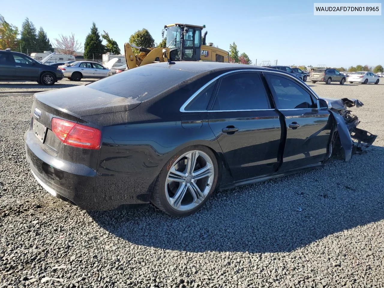 WAUD2AFD7DN018965 2013 Audi S8 Quattro