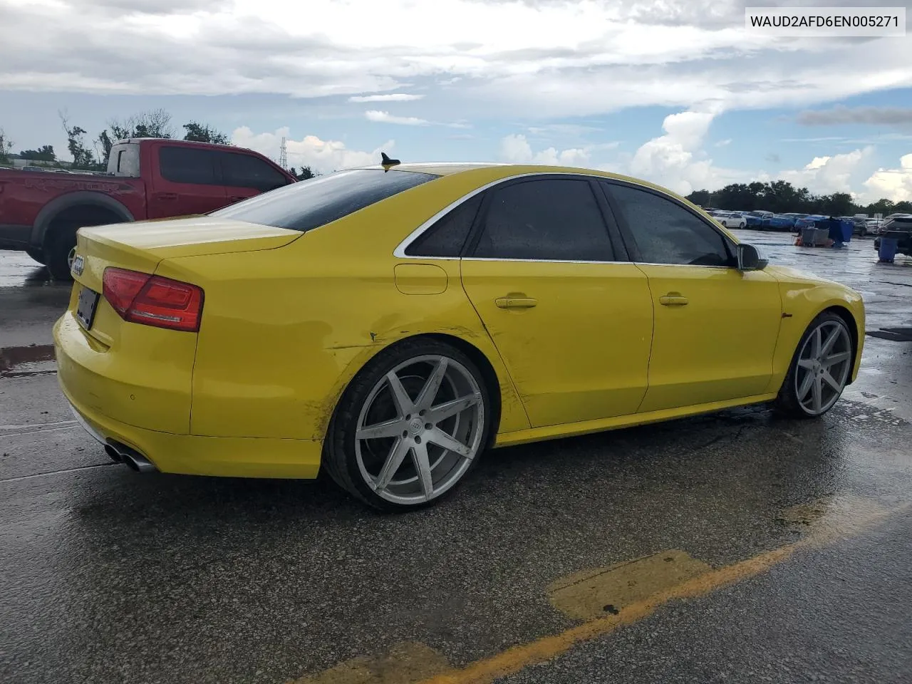 WAUD2AFD6EN005271 2014 Audi S8 Quattro