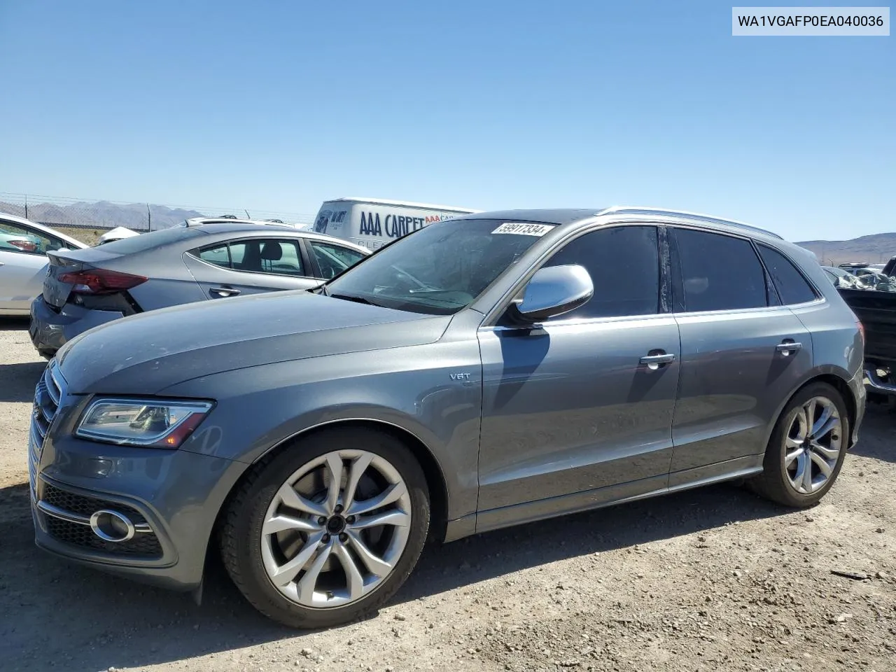 2014 Audi Sq5 Prestige VIN: WA1VGAFP0EA040036 Lot: 59917334