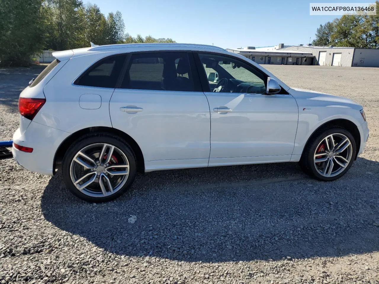 2016 Audi Sq5 Premium Plus VIN: WA1CCAFP8GA136468 Lot: 69853944