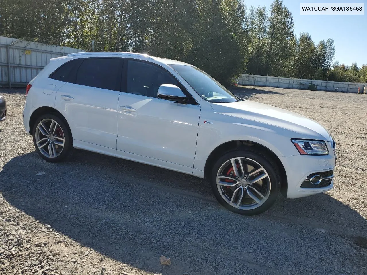 2016 Audi Sq5 Premium Plus VIN: WA1CCAFP8GA136468 Lot: 69853944