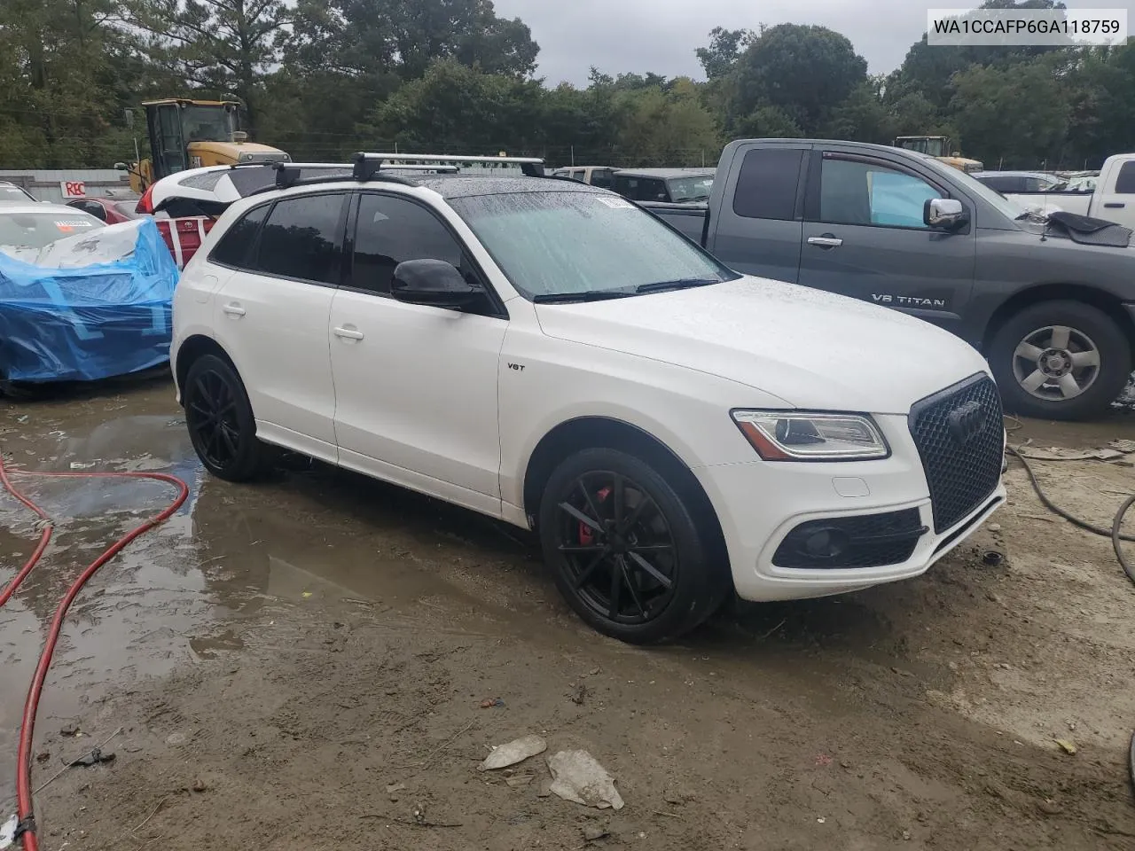 2016 Audi Sq5 Premium Plus VIN: WA1CCAFP6GA118759 Lot: 71631734