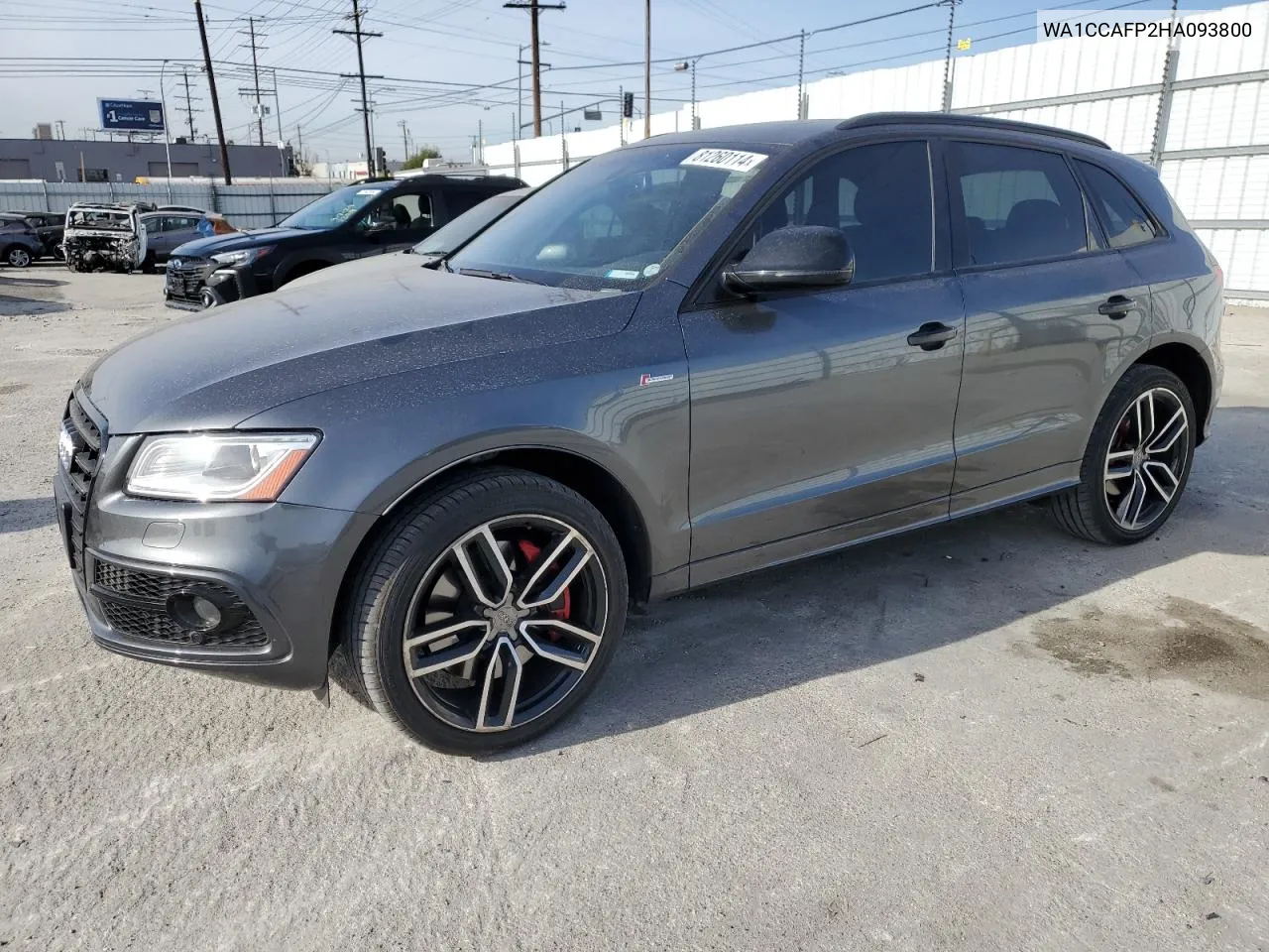 2017 Audi Sq5 Premium Plus VIN: WA1CCAFP2HA093800 Lot: 81260114