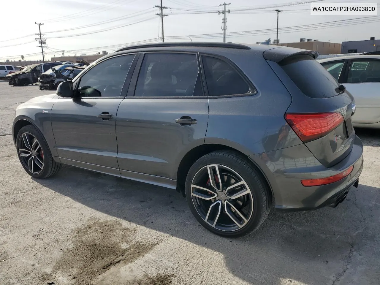 2017 Audi Sq5 Premium Plus VIN: WA1CCAFP2HA093800 Lot: 81260114