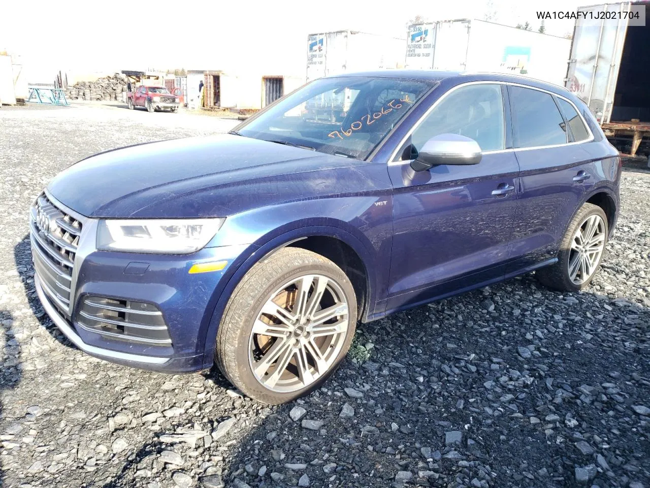 2018 Audi Sq5 Prestige VIN: WA1C4AFY1J2021704 Lot: 76020664