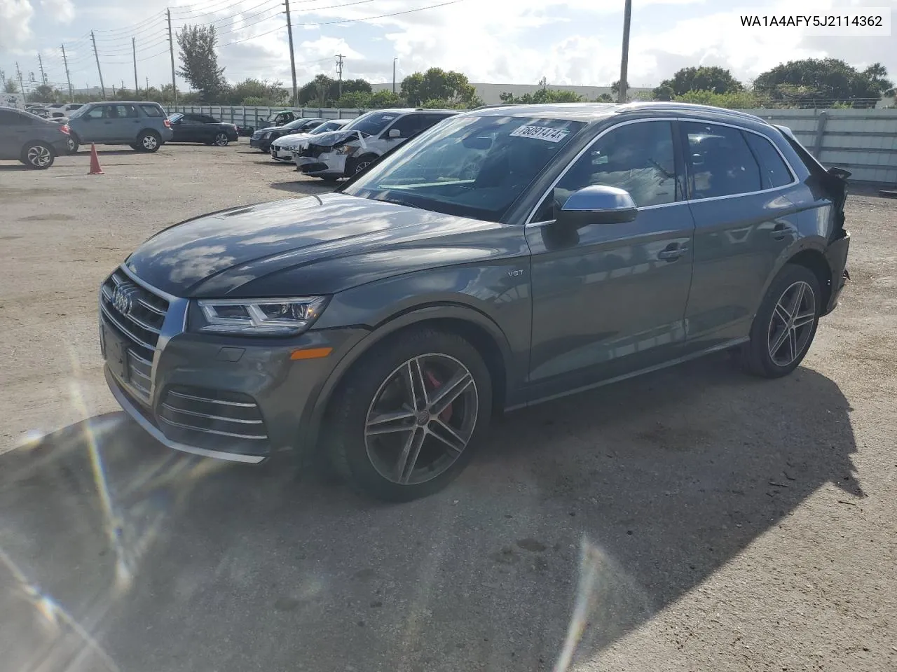 2018 Audi Sq5 Premium Plus VIN: WA1A4AFY5J2114362 Lot: 76091474