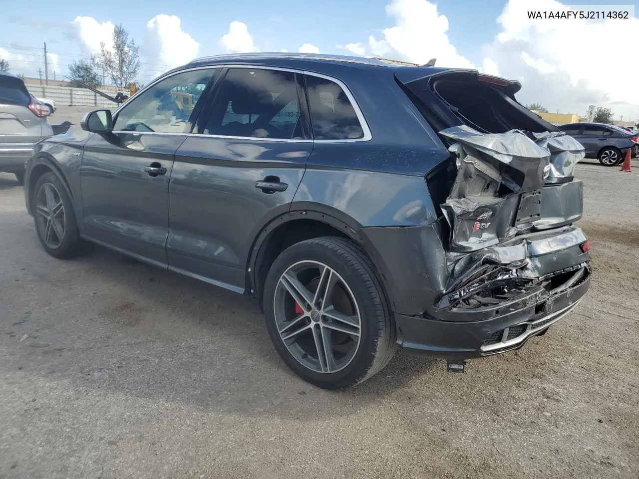 2018 Audi Sq5 Premium Plus VIN: WA1A4AFY5J2114362 Lot: 76091474