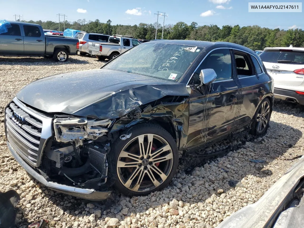 2018 Audi Sq5 Premium Plus VIN: WA1A4AFY0J2147611 Lot: 77120734