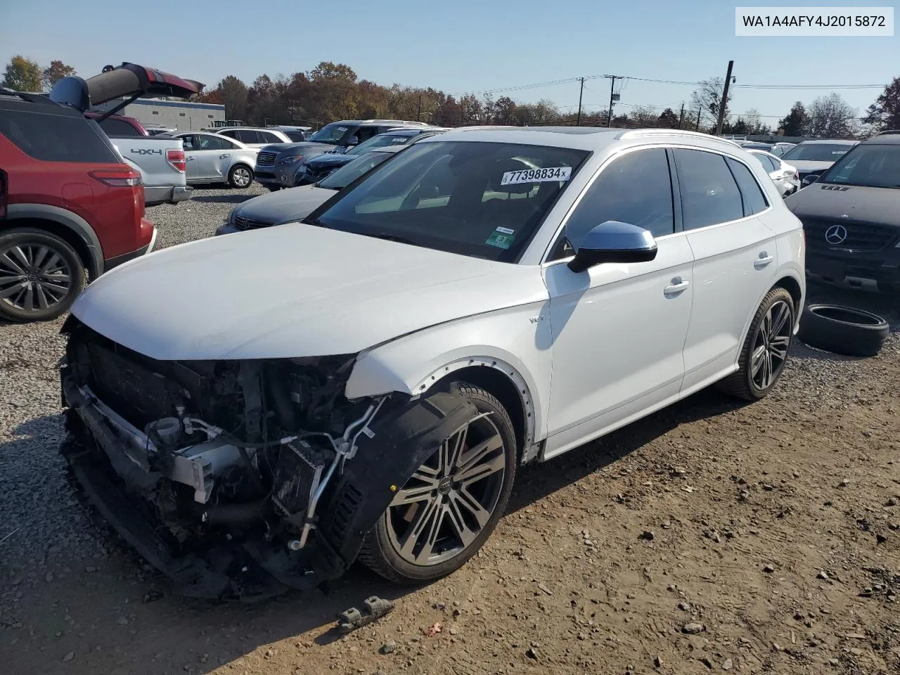 2018 Audi Sq5 Premium Plus VIN: WA1A4AFY4J2015872 Lot: 77398834