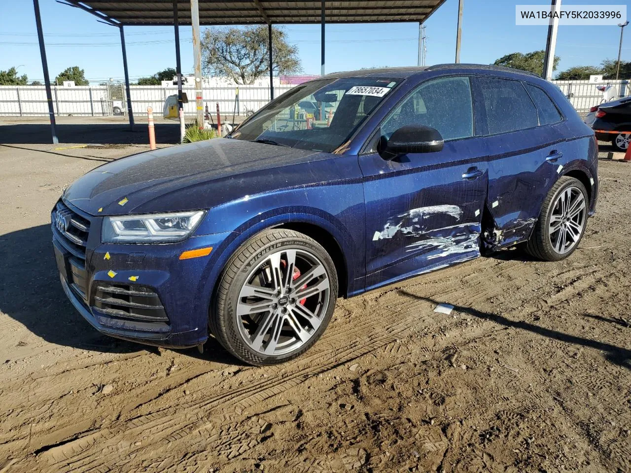 2019 Audi Sq5 Premium Plus VIN: WA1B4AFY5K2033996 Lot: 78657034