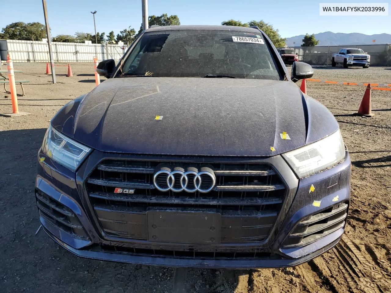 2019 Audi Sq5 Premium Plus VIN: WA1B4AFY5K2033996 Lot: 78657034