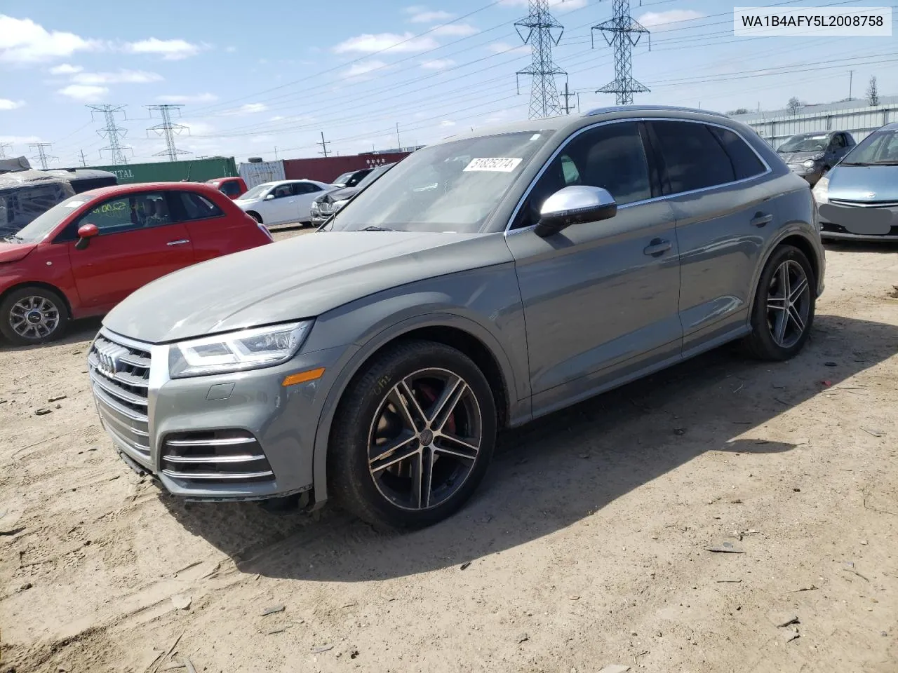 2020 Audi Sq5 Premium Plus VIN: WA1B4AFY5L2008758 Lot: 51825274