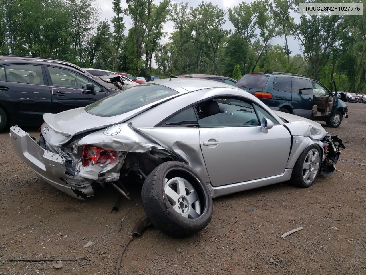 2000 Audi Tt Quattro VIN: TRUUC28N2Y1027975 Lot: 61466224