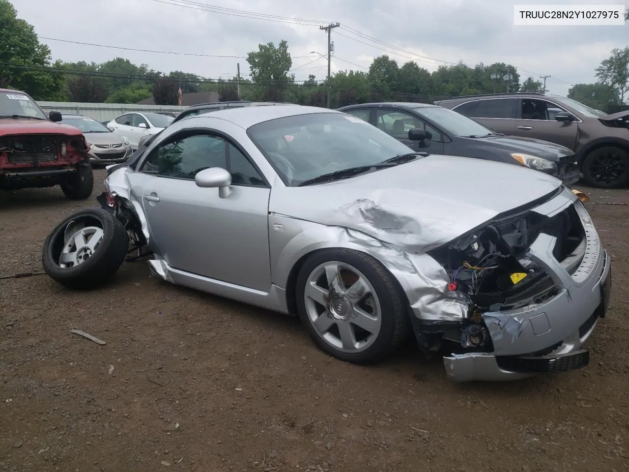 2000 Audi Tt Quattro VIN: TRUUC28N2Y1027975 Lot: 61466224