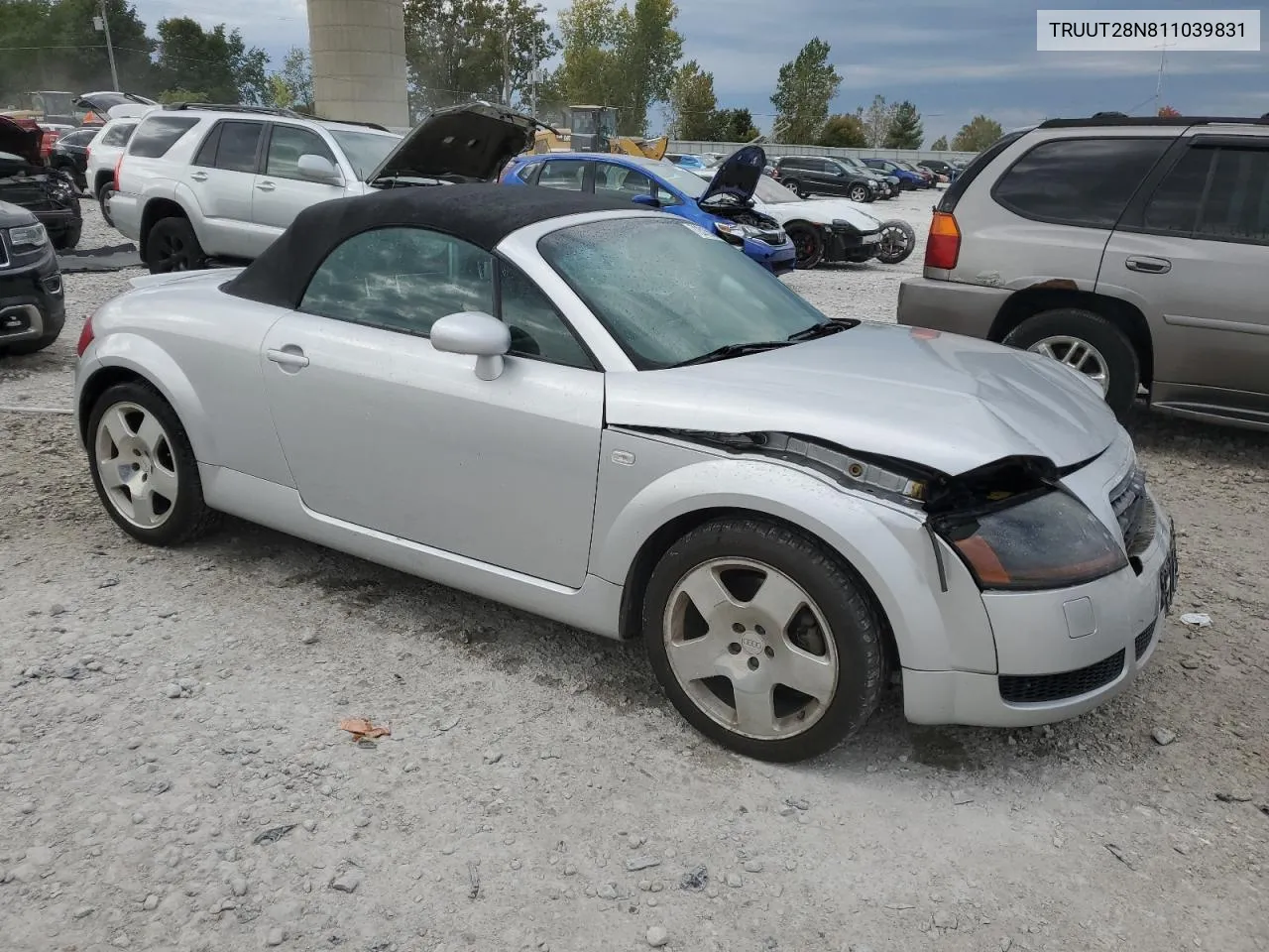 2001 Audi Tt Quattro VIN: TRUUT28N811039831 Lot: 72315664