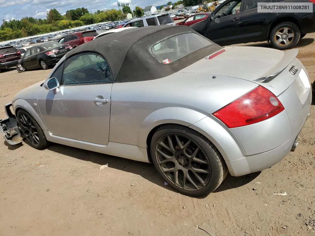 TRUUT28N911008281 2001 Audi Tt Quattro