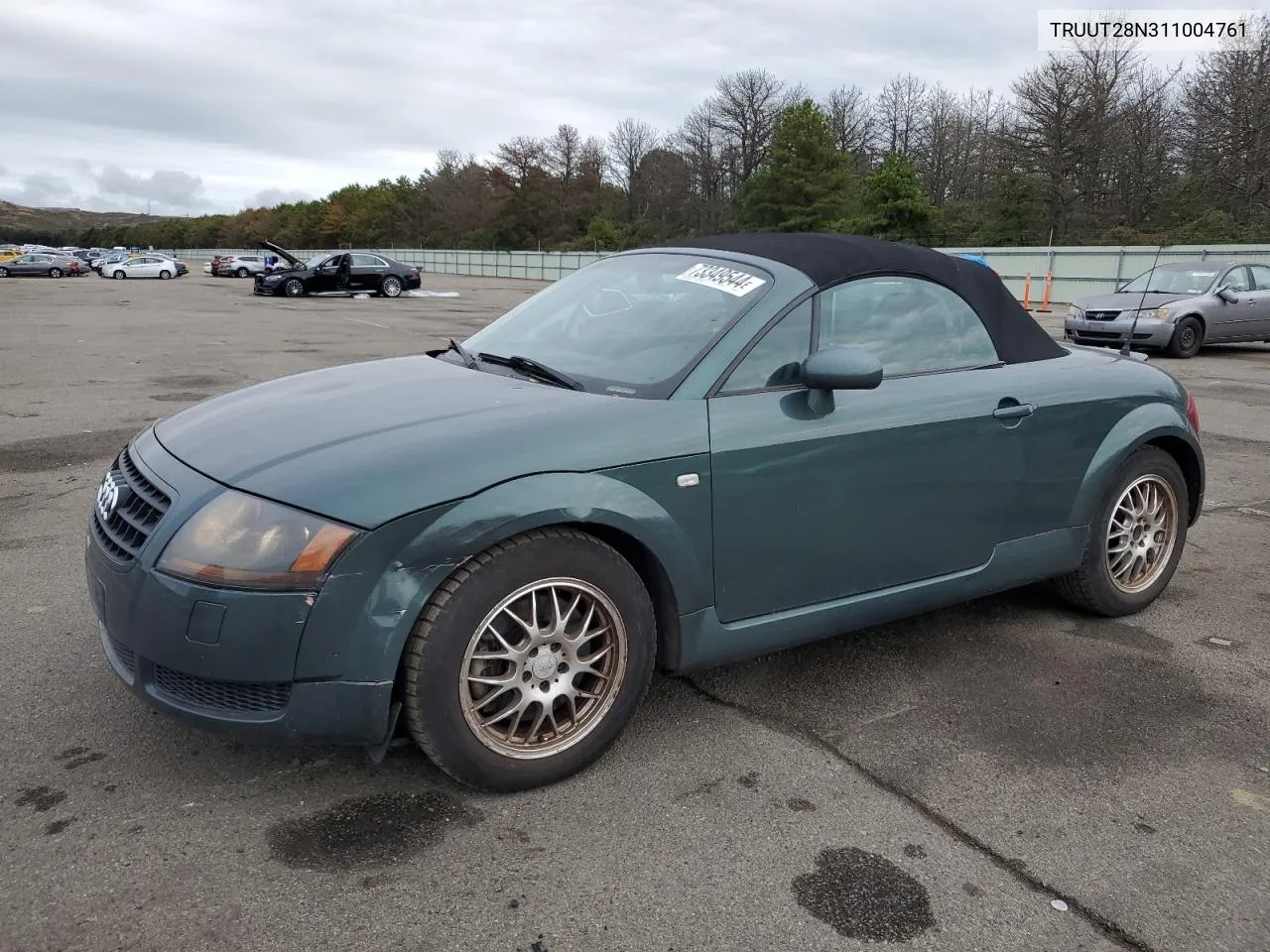 2001 Audi Tt Quattro VIN: TRUUT28N311004761 Lot: 73349544