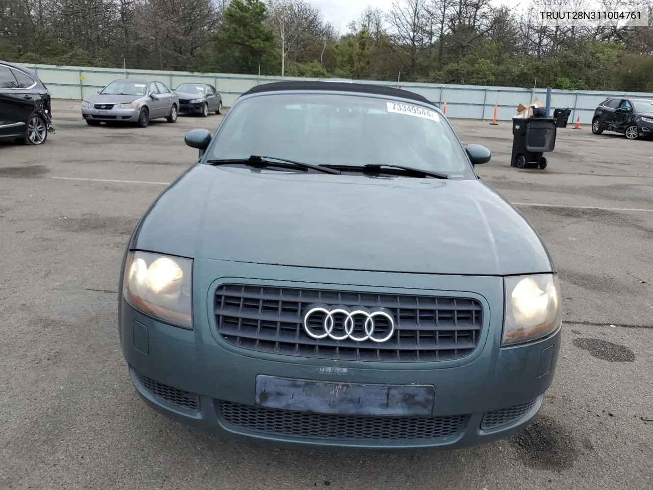 2001 Audi Tt Quattro VIN: TRUUT28N311004761 Lot: 73349544