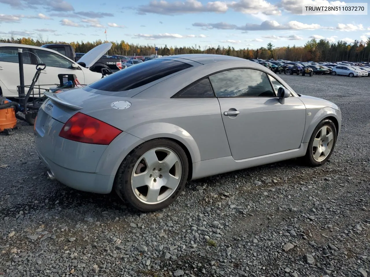 2001 Audi Tt Quattro VIN: TRUWT28N511037270 Lot: 76136684