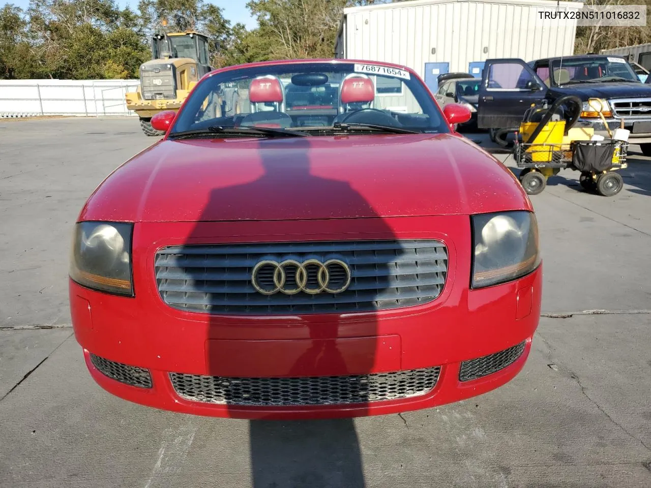 2001 Audi Tt VIN: TRUTX28N511016832 Lot: 76871654