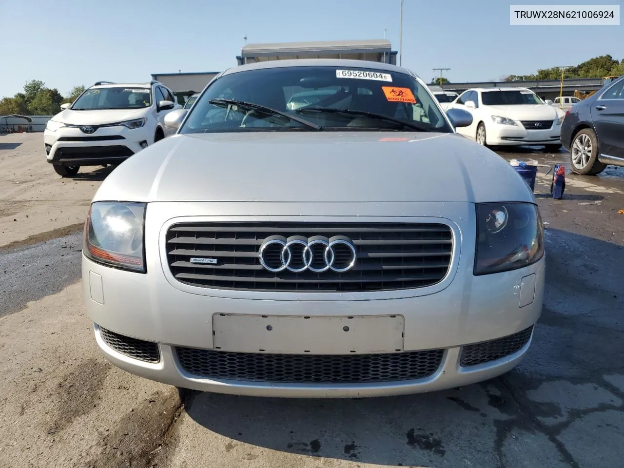 2002 Audi Tt Quattro VIN: TRUWX28N621006924 Lot: 69520604