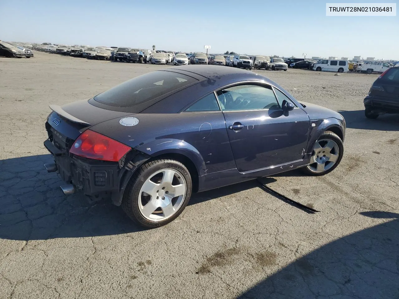 2002 Audi Tt Quattro VIN: TRUWT28N021036481 Lot: 73804354