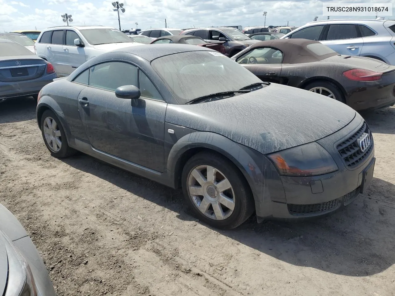 2003 Audi Tt VIN: TRUSC28N931018674 Lot: 74893164