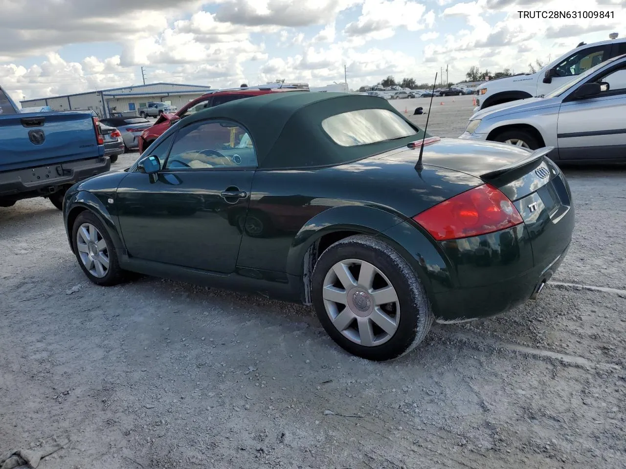 2003 Audi Tt VIN: TRUTC28N631009841 Lot: 78074124