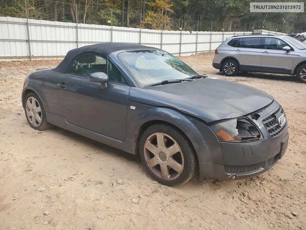 2003 Audi Tt Quattro VIN: TRUUT28N231013972 Lot: 79018004