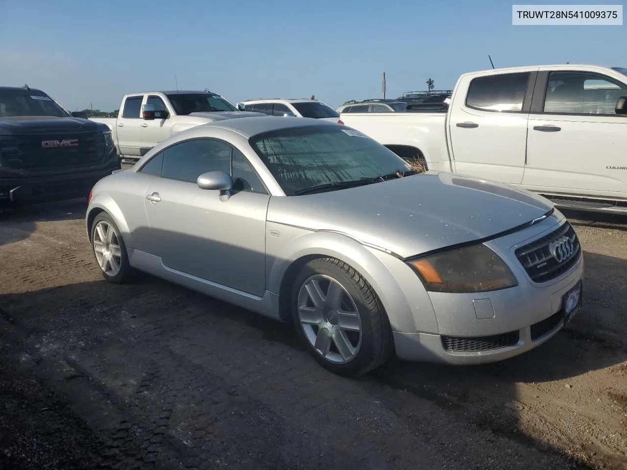 2004 Audi Tt Quattro VIN: TRUWT28N541009375 Lot: 74126434