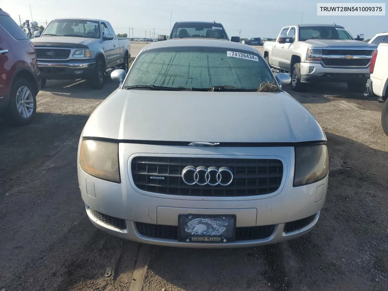 2004 Audi Tt Quattro VIN: TRUWT28N541009375 Lot: 74126434