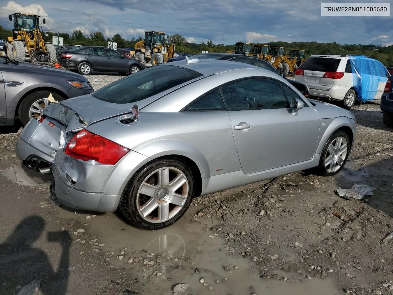 2005 Audi Tt 3.2 Quattro VIN: TRUWF28N051005680 Lot: 72948404