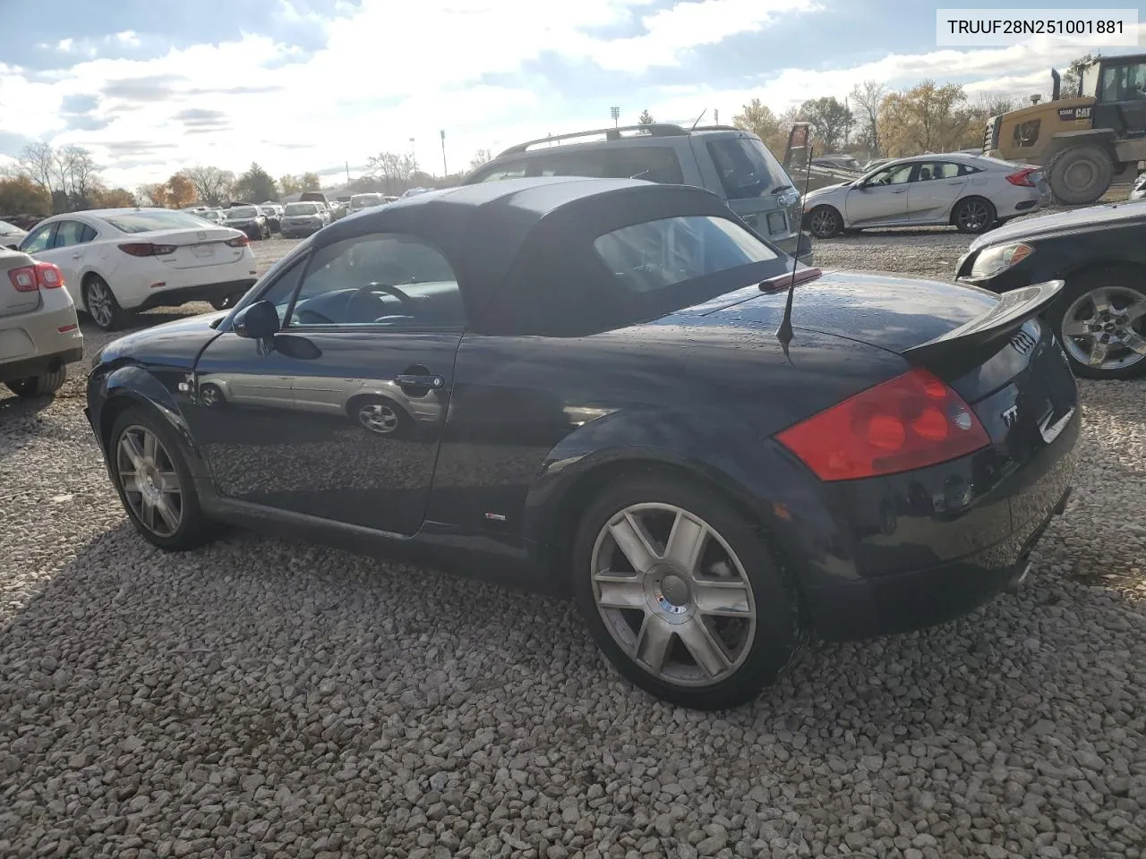 2005 Audi Tt 3.2 VIN: TRUUF28N251001881 Lot: 78634294