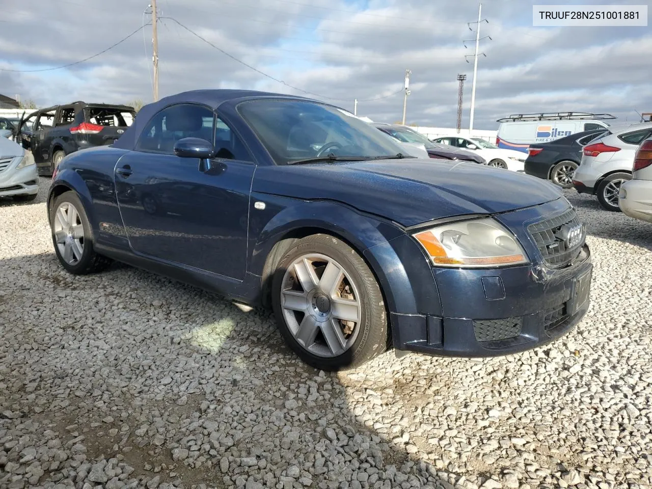 2005 Audi Tt 3.2 VIN: TRUUF28N251001881 Lot: 78634294