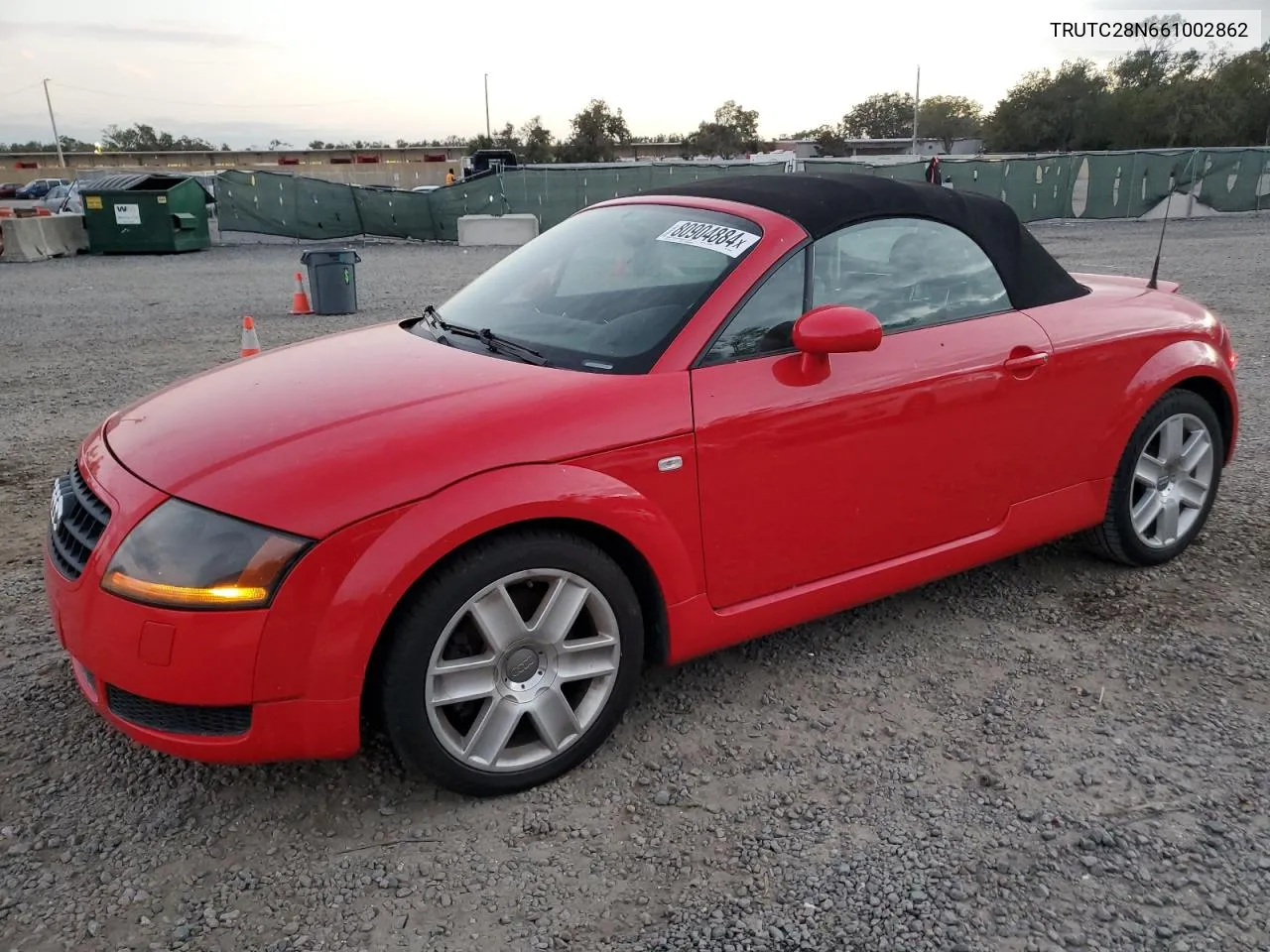 2006 Audi Tt VIN: TRUTC28N661002862 Lot: 80904884