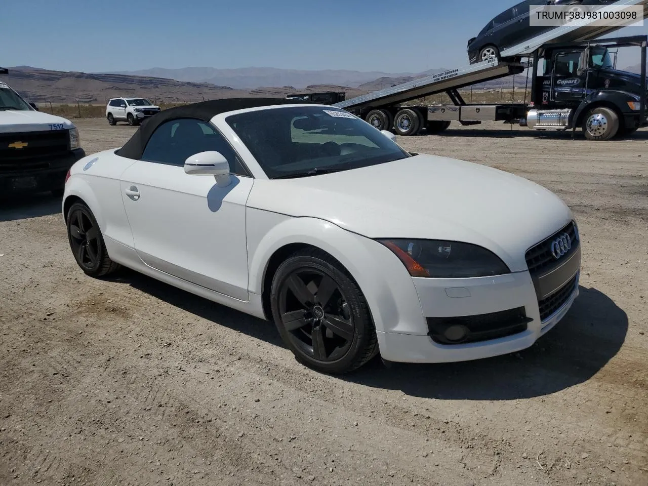 2008 Audi Tt 2.0T VIN: TRUMF38J981003098 Lot: 65203494